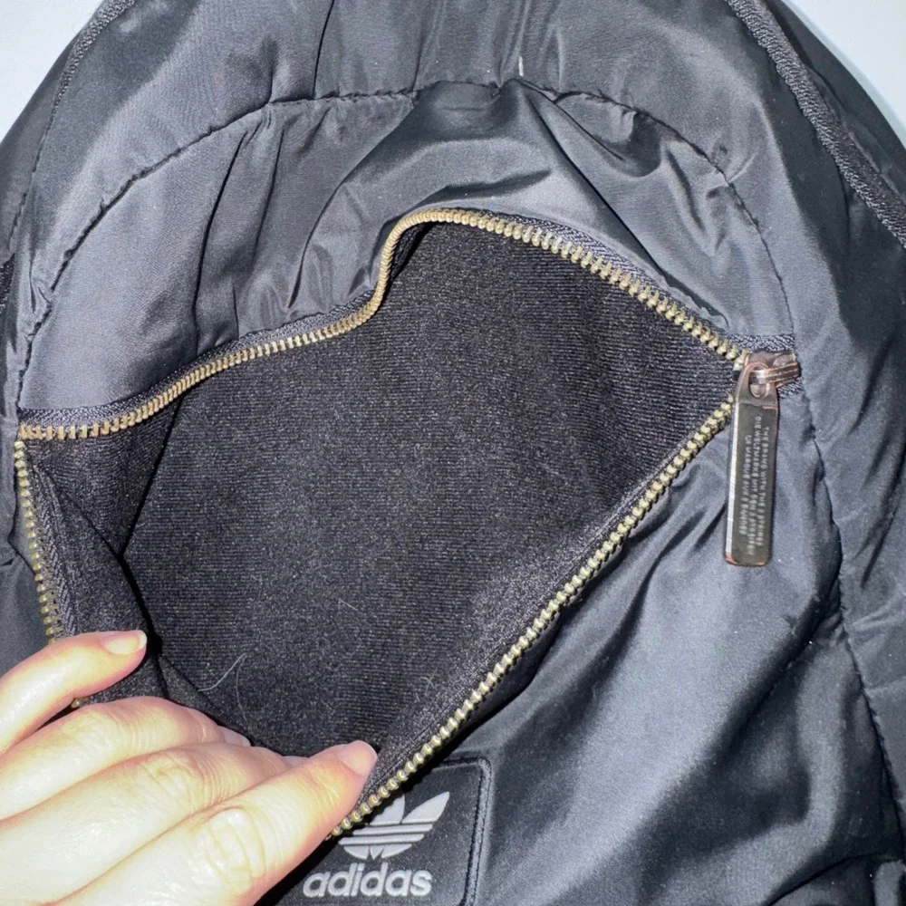 Adidas Originals National Plus Backpack Black Gold Trefoil School Travel Bag